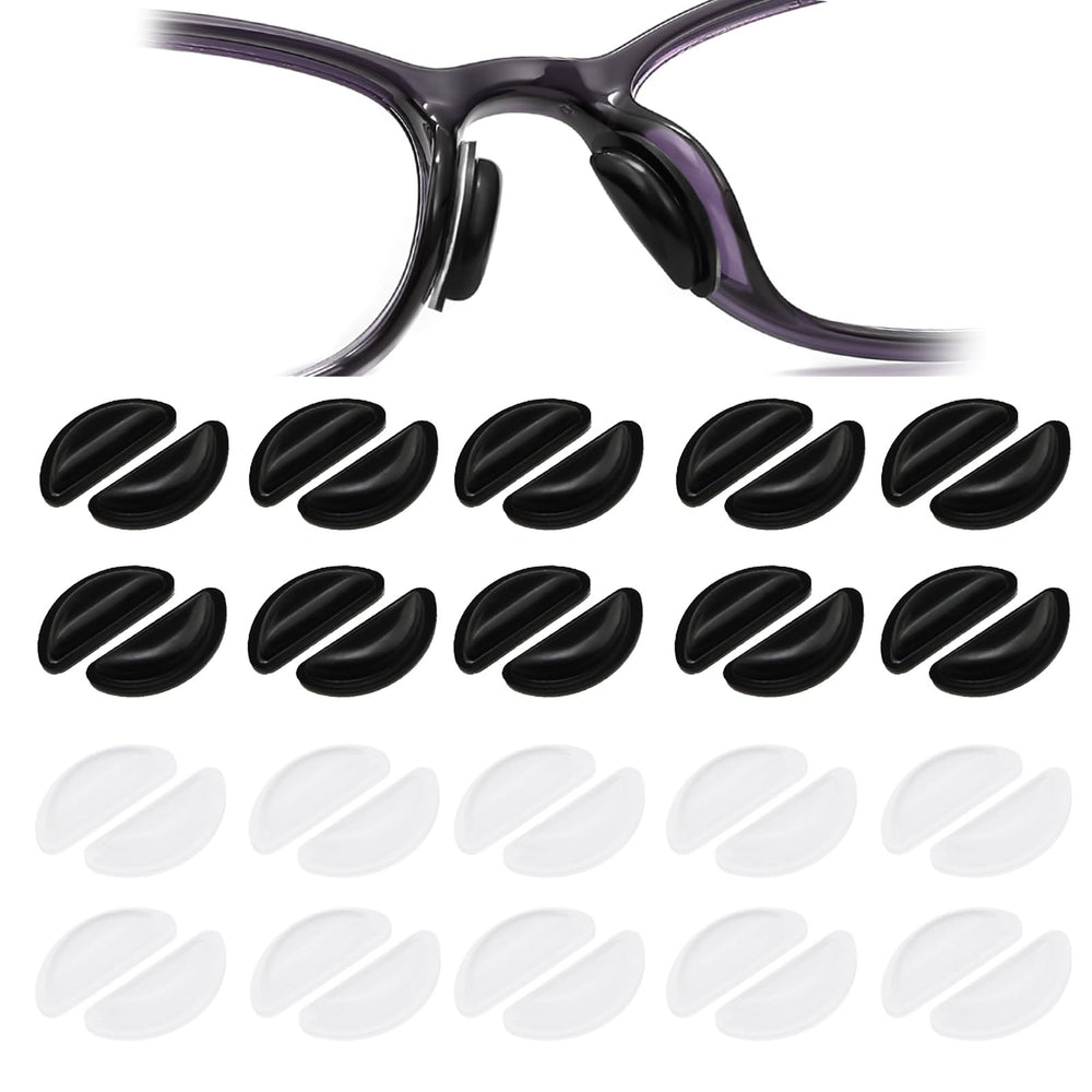 Ryetvok 20-pair anti-slip eyeglass nose pads packaging