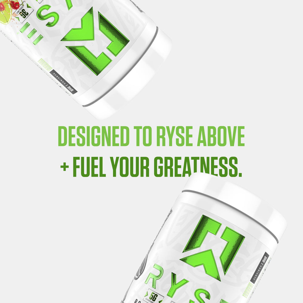 RYSE BCAA EAA Powder packaging and label