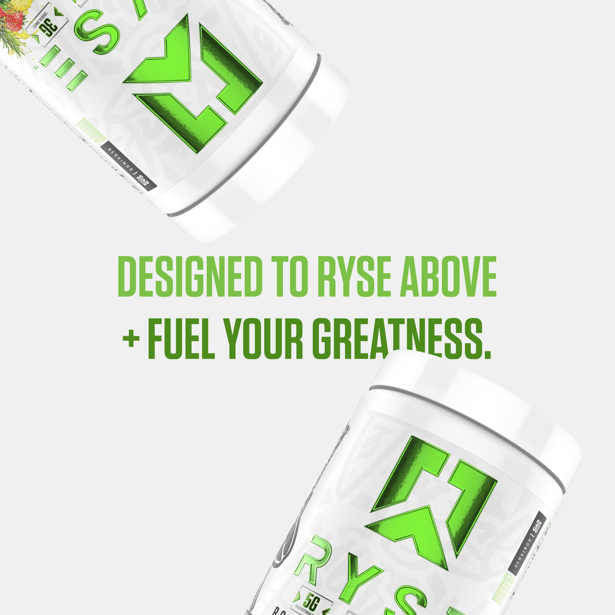 Sugar-free, fruity flavor overview of RYSE BCAA EAA Powder