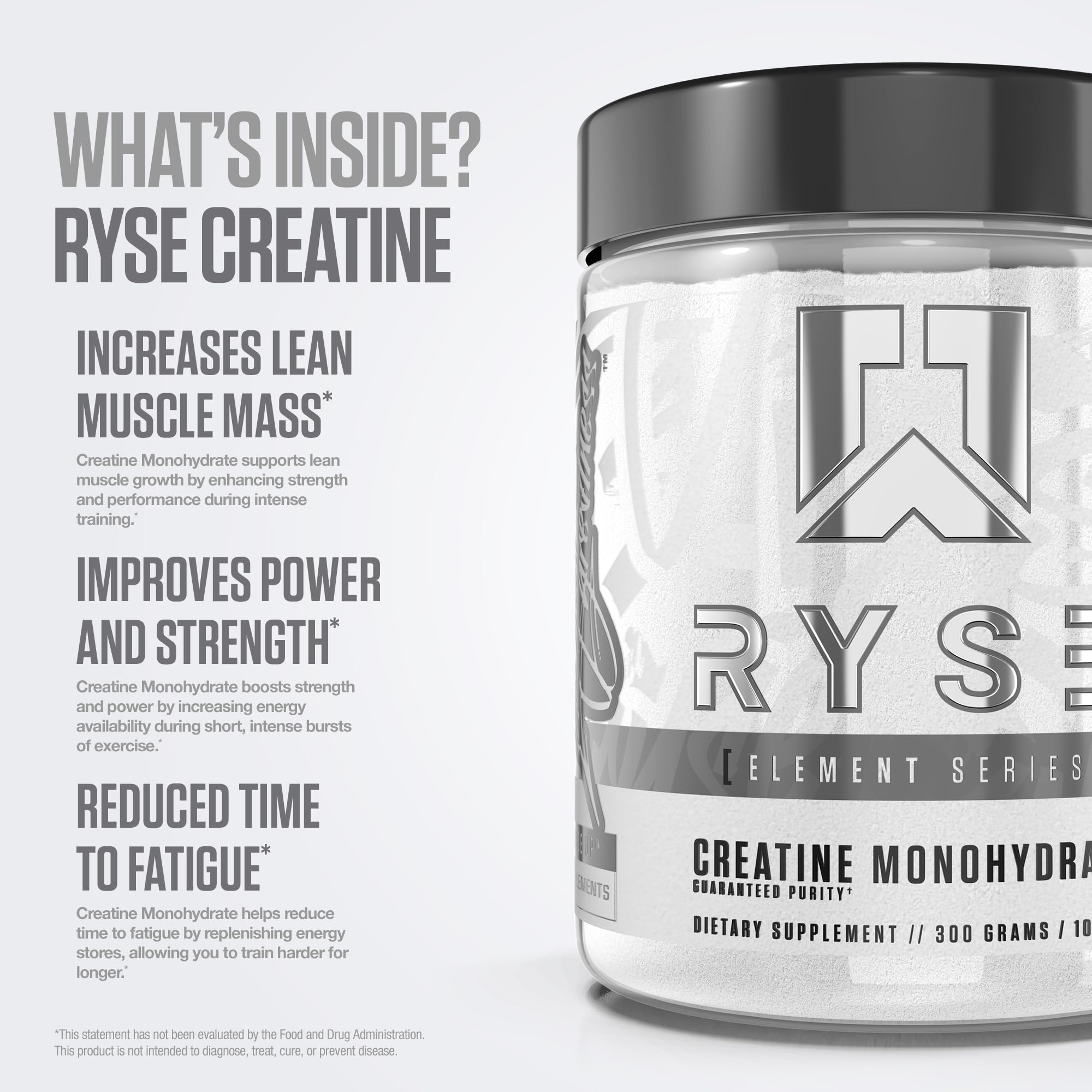 Measuring scoop of RYSE Creatine Monohydrate Powder