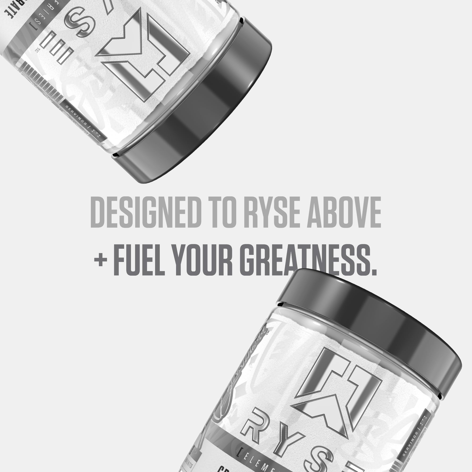 Nutrition facts label on RYSE Creatine Monohydrate Powder
