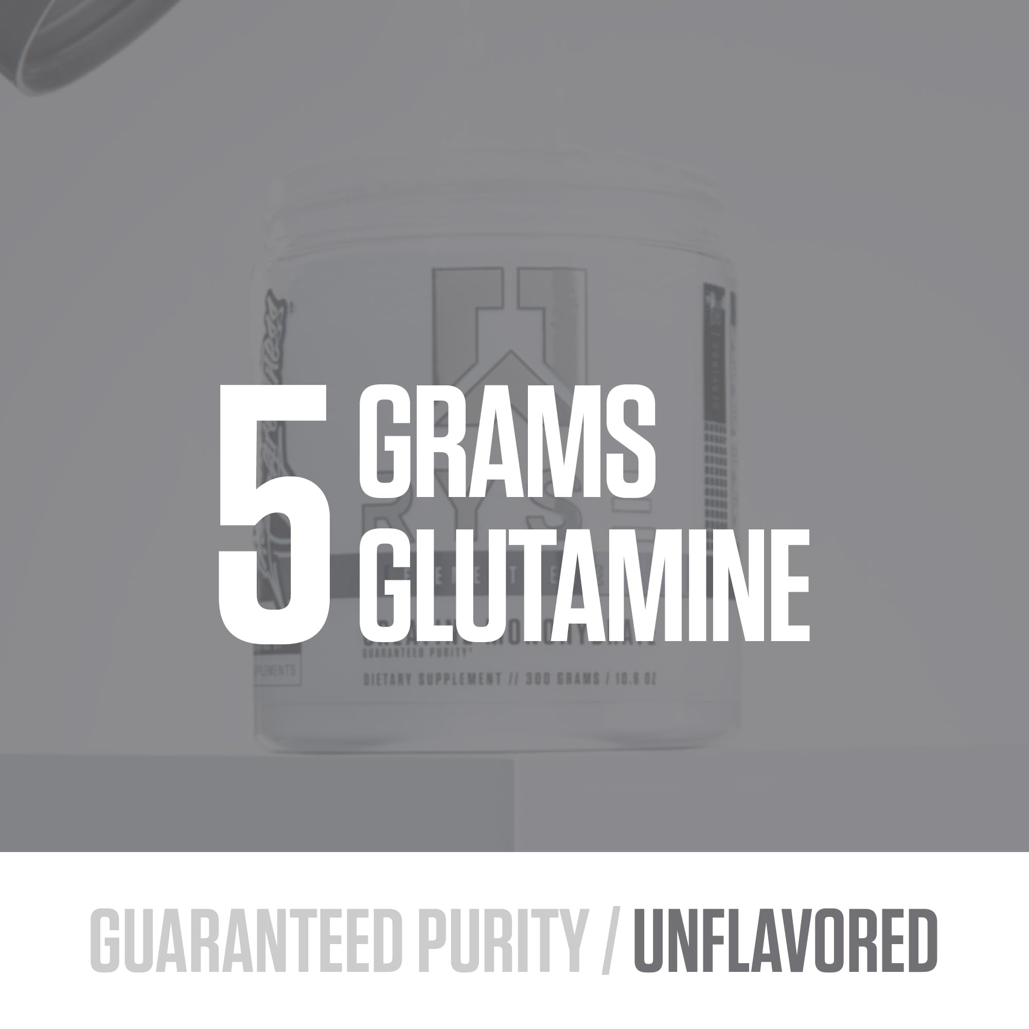 L-Glutamine supplement nutrition label