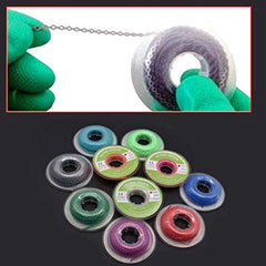 Latex-free and hypo-allergenic label on power chains
