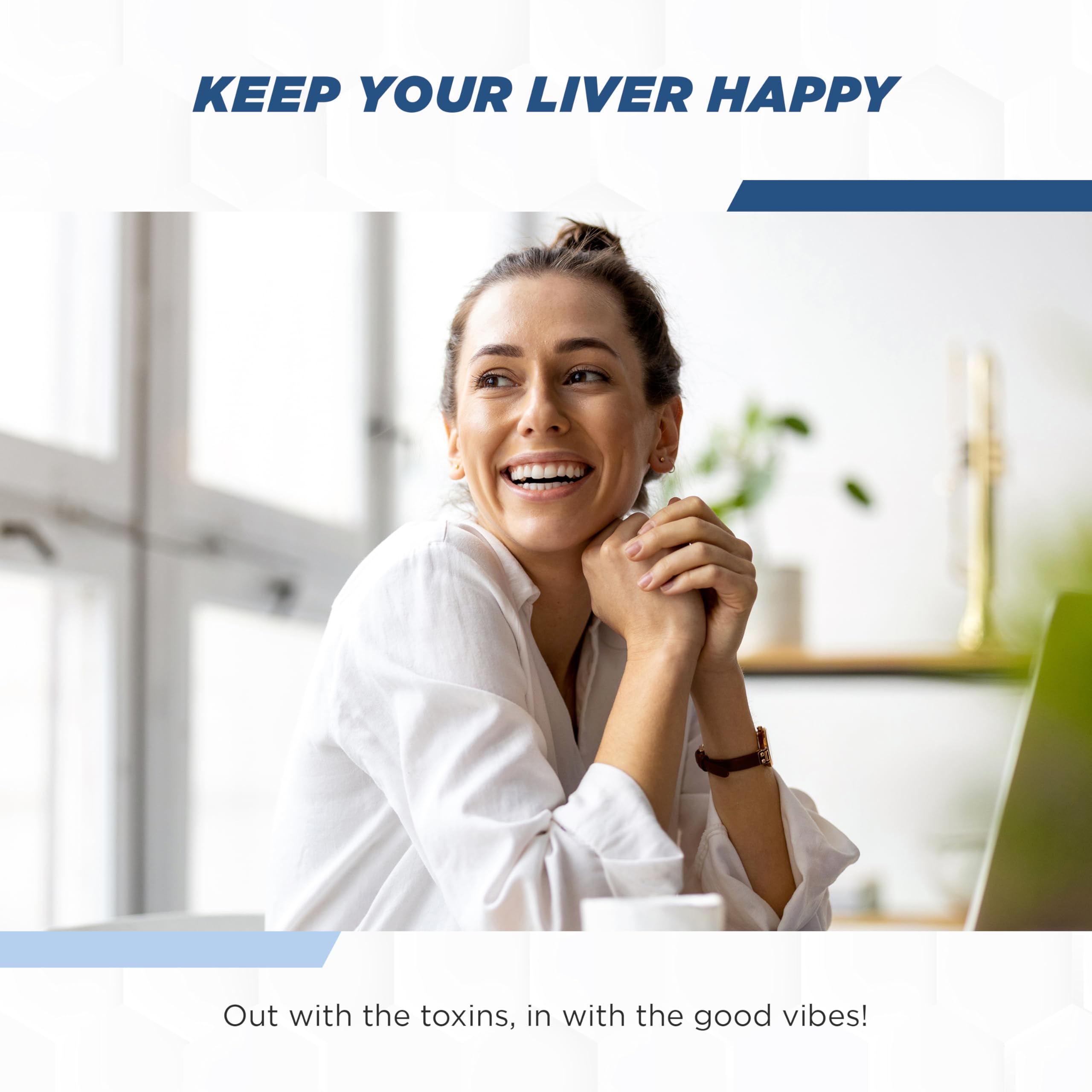 Two bottles illustrating a two-month supply