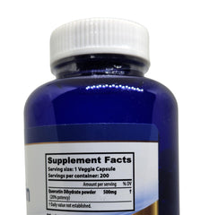 Close-up of dosage instruction take 1 capsule before a meal