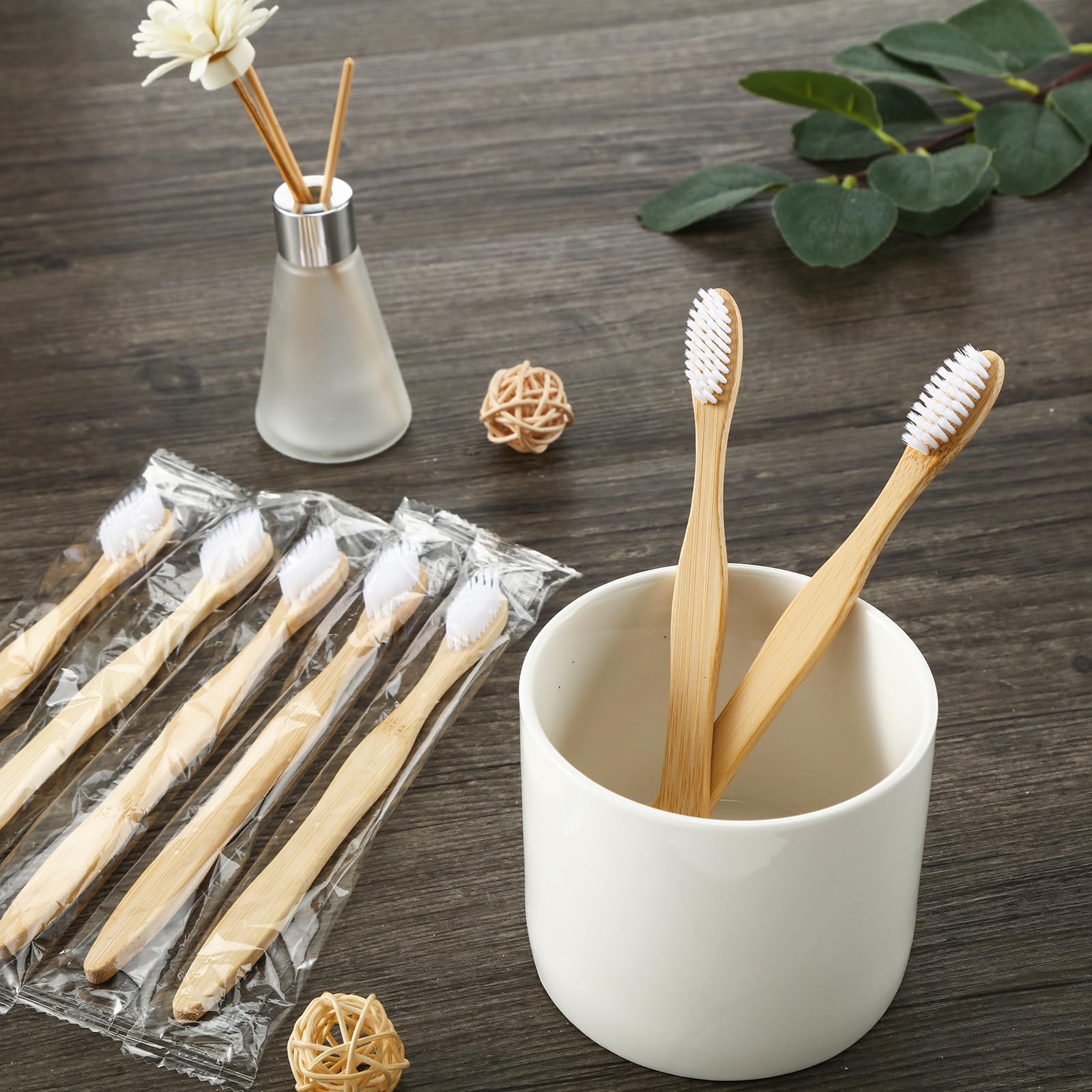 Ideal homeless gift set option with classic color prepasted toothbrushes
