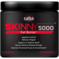 Front view of Saba Skinny 5000 bottle