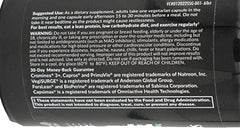 Ingredients highlight: VegiSurge, Crominex 3, ForsLean, Capsimax, BioPerine