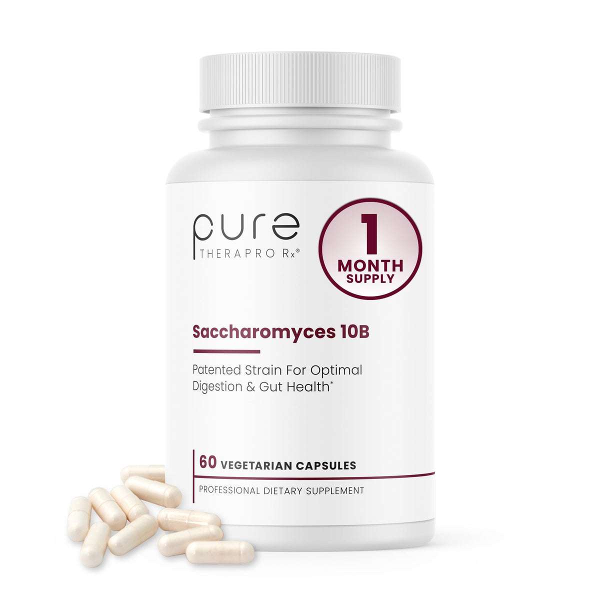 Saccharomyces boulardii probiotic capsules with 10B CFU