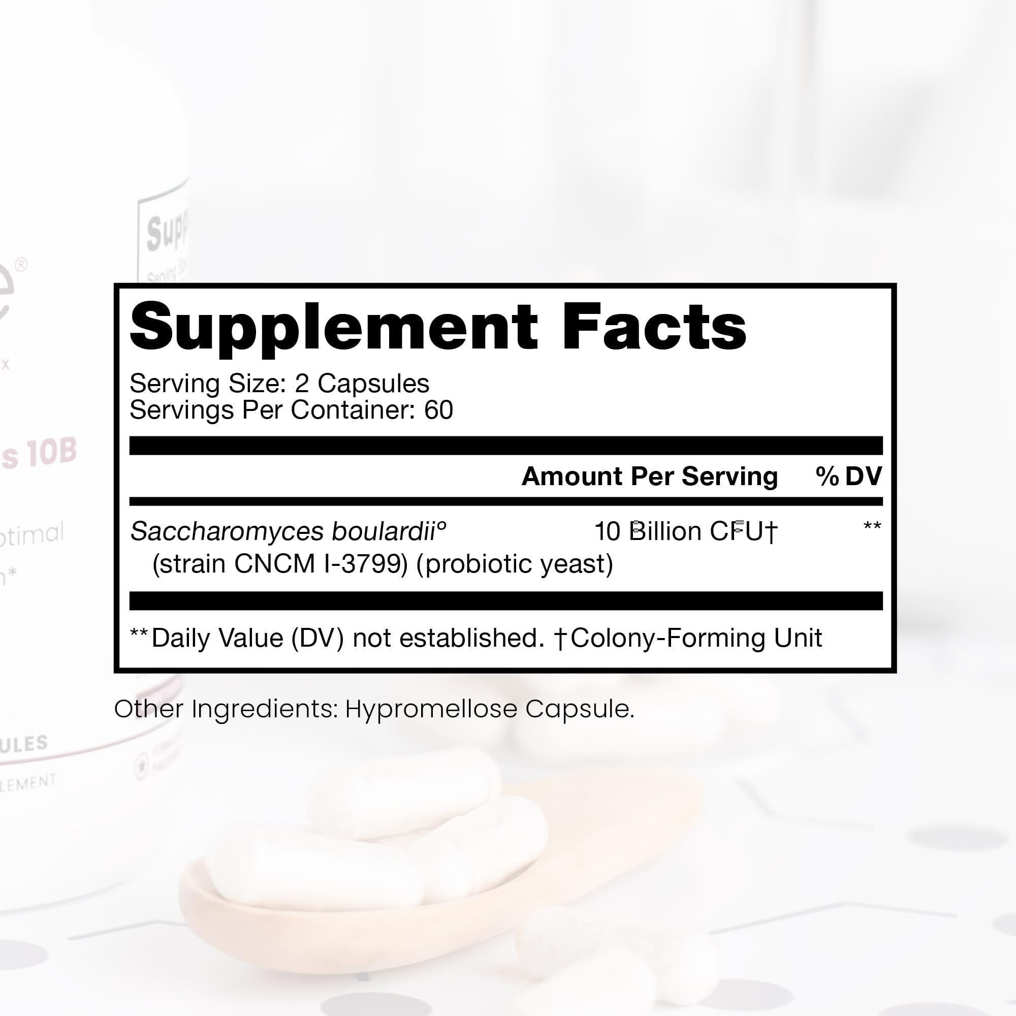Capsules arranged for Saccharomyces boulardii probiotic with CNCM I-3799 patent