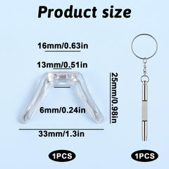 Soft silicone nose pad with copper core on glasses
