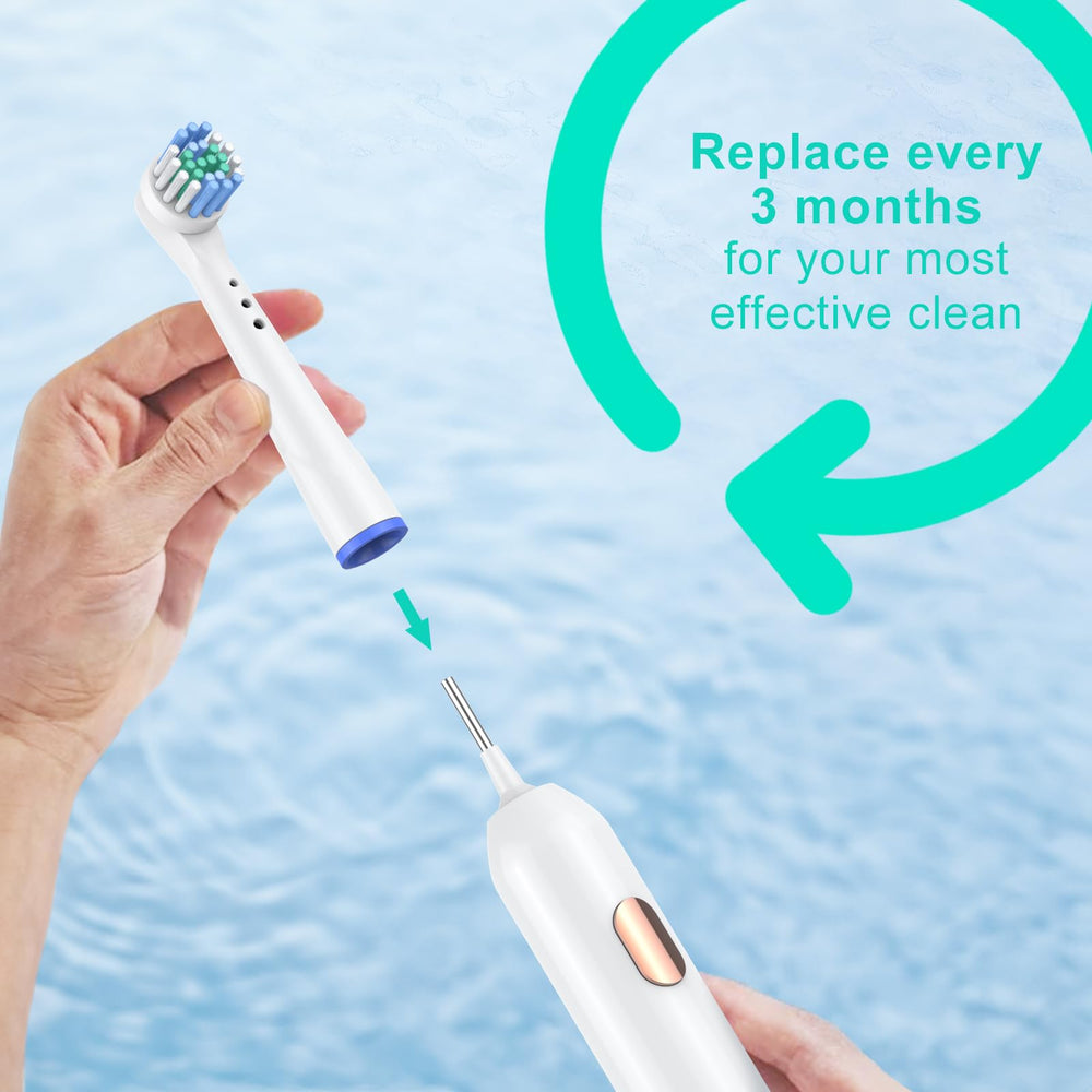 Safcare 8pcs replacement brush heads for Oral-B Electric Toothbrush YE638 - image 5