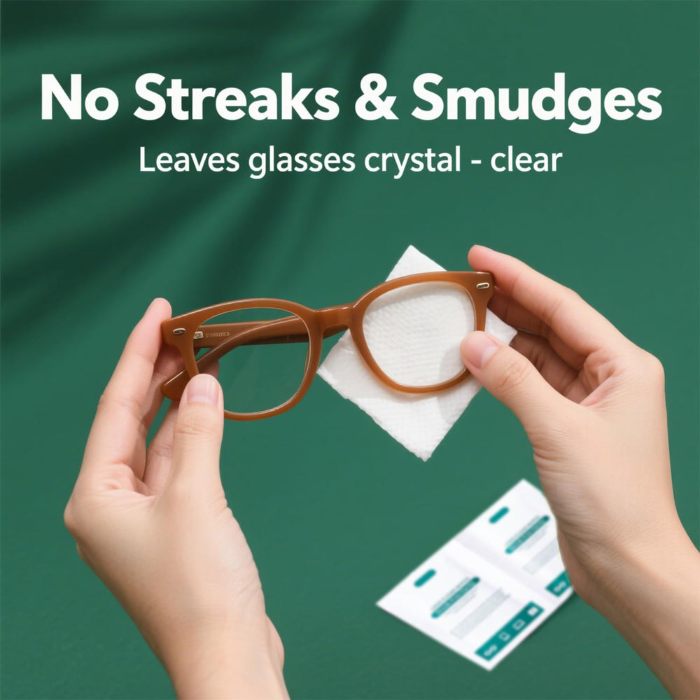 Wipes safe for all lens surfaces including camera lenses and phones