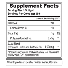 Safflower oil based CLA 1000mg capsules for weight loss