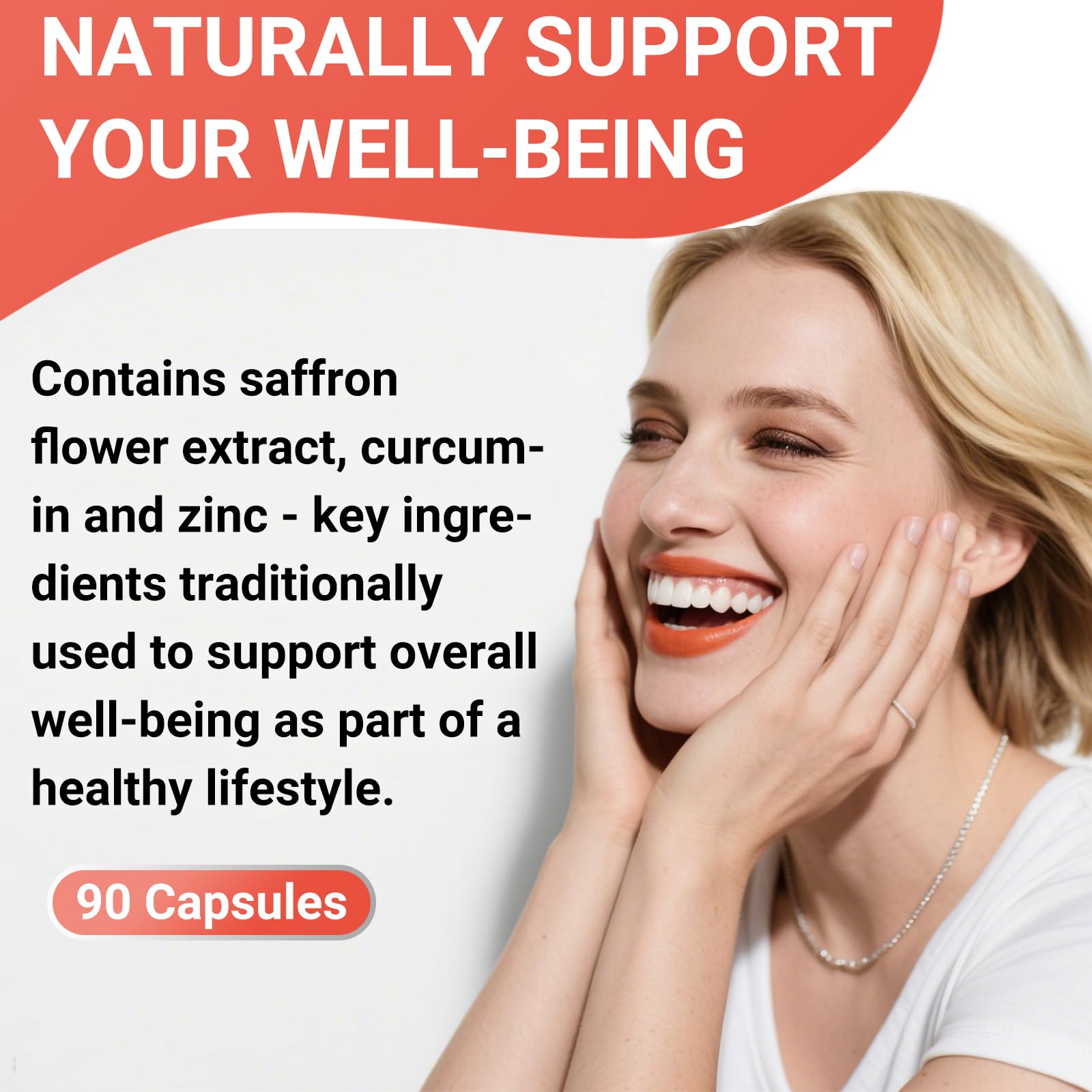 Close-up of saffron capsules showing orange saffron extract