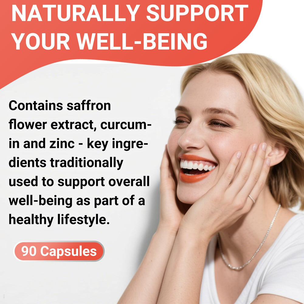 Close-up of saffron capsules showing orange saffron extract