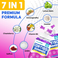 Berry lavender-flavored cortisol gummies for women