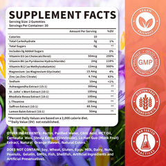 Close-up of saffron gummies showing vibrant yellow-orange color
