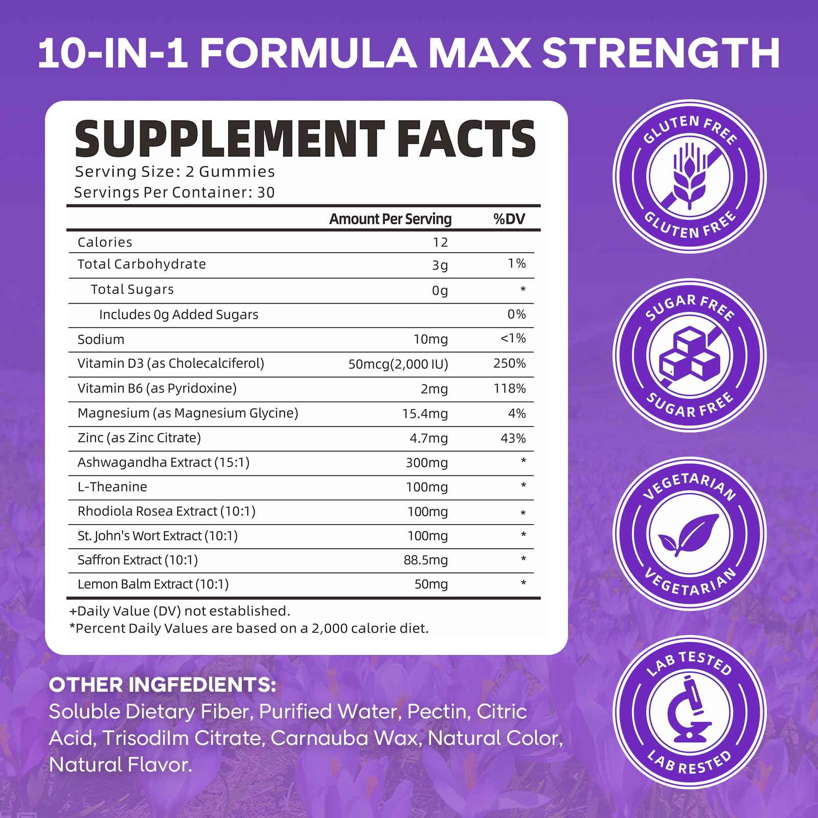 Close-up of saffron gummies showing chewy texture