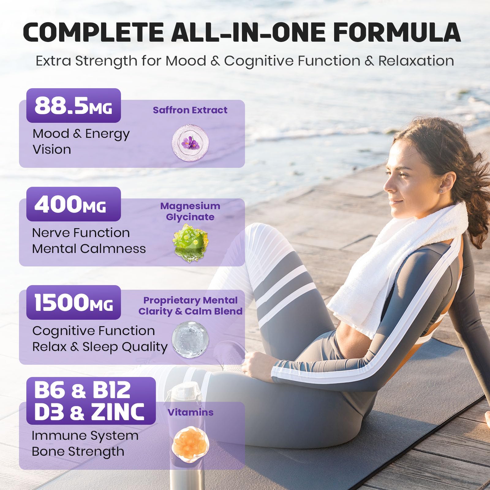 Nutrition facts and serving size on bottle label