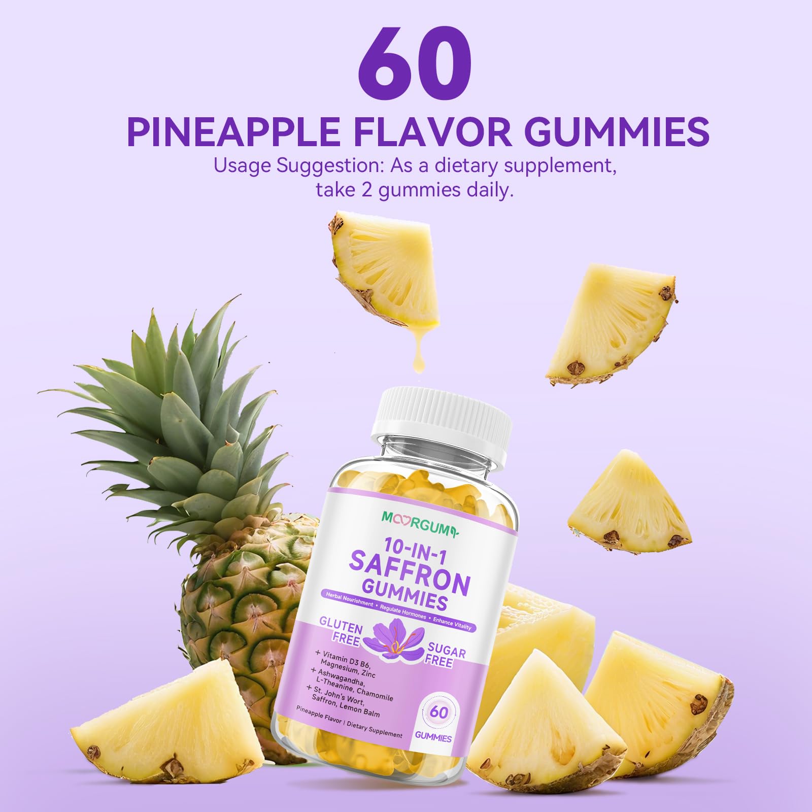 Product packaging with 60 count bottle on desk