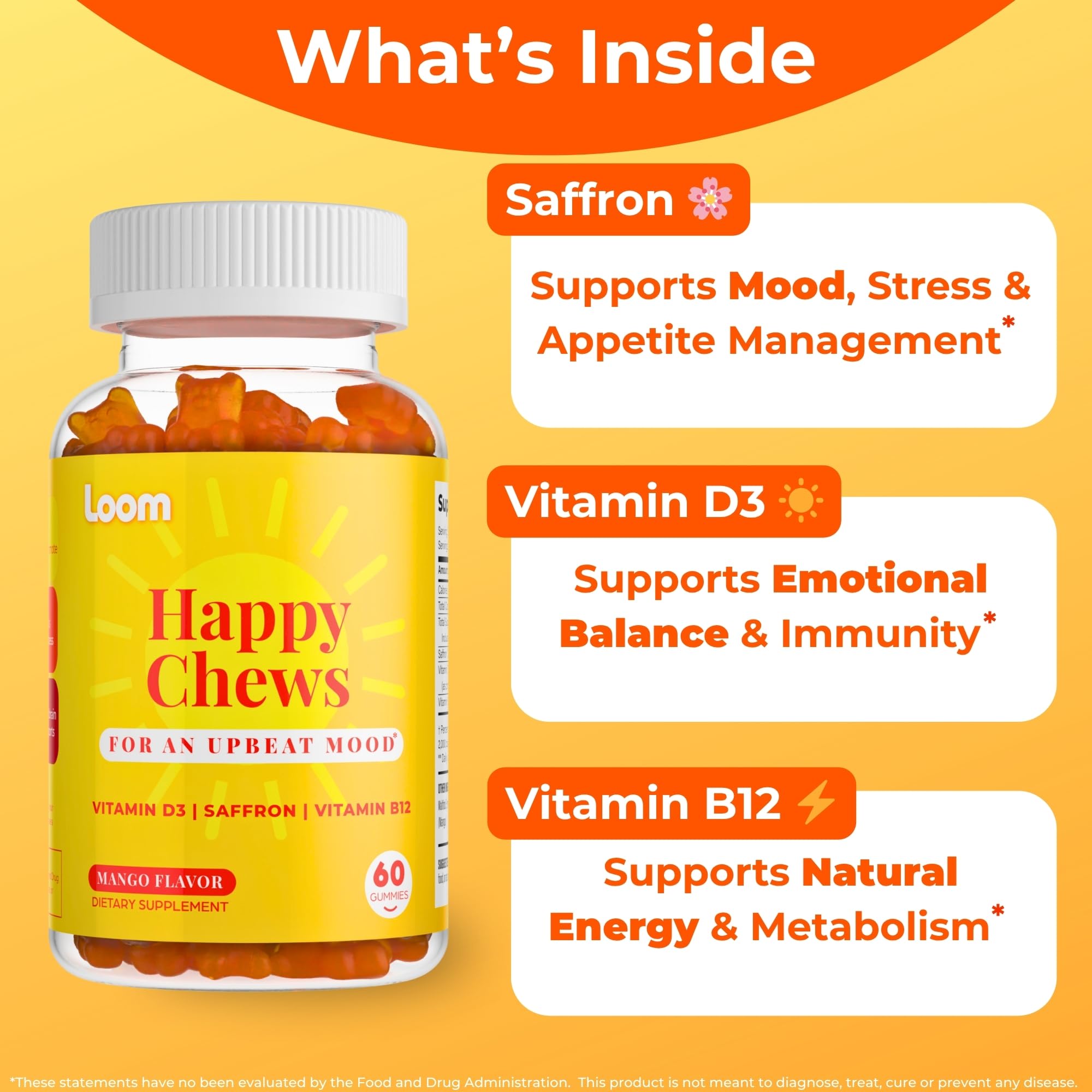 Label showing Vitamin D3 and Vitamin B12 on bottle