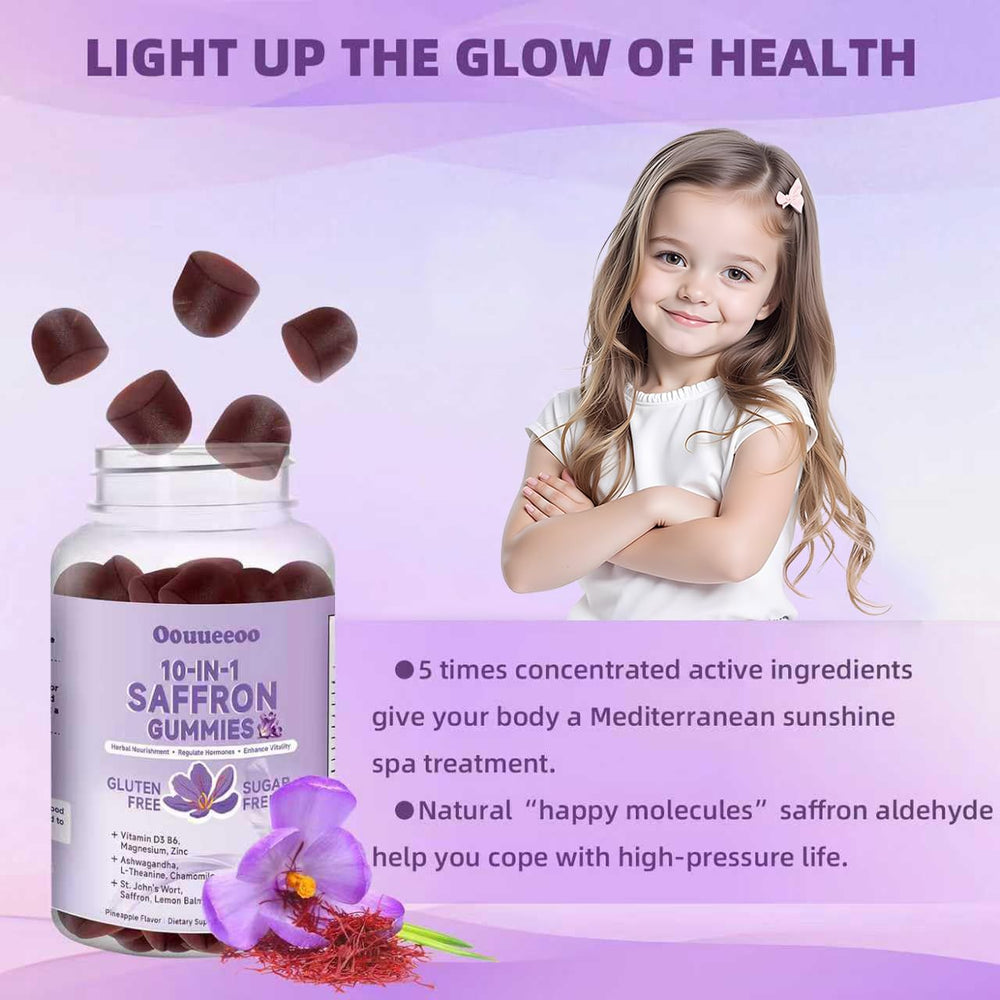 Supplement label highlighting 10-in-1 formula and vitamins