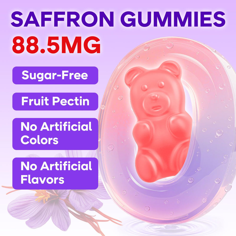 Saffron gummies for mood and relaxation