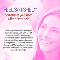 Saffron mood and energy support gummies