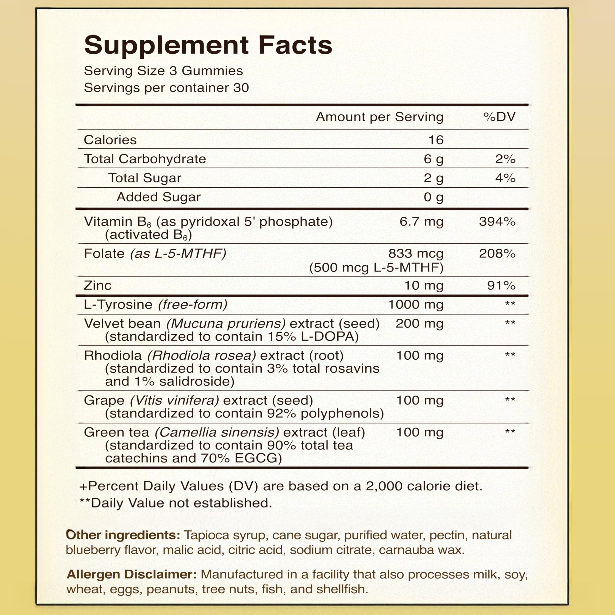 DopaMind Gummies bottle and label
