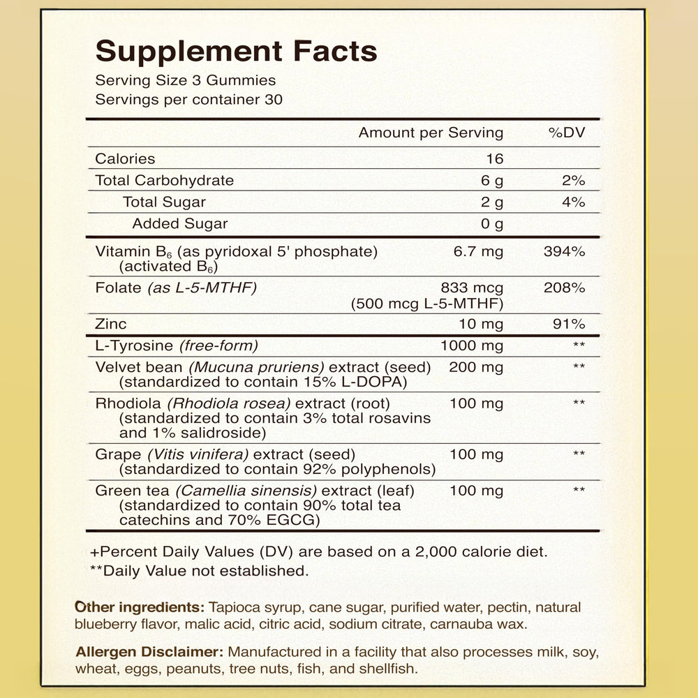 DopaMind Gummies bottle and label
