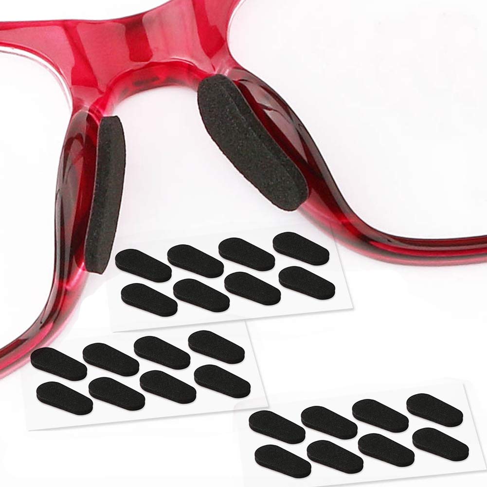 SAIGO Soft Foam Nose Pads – 12 pairs, 1.5mm, black