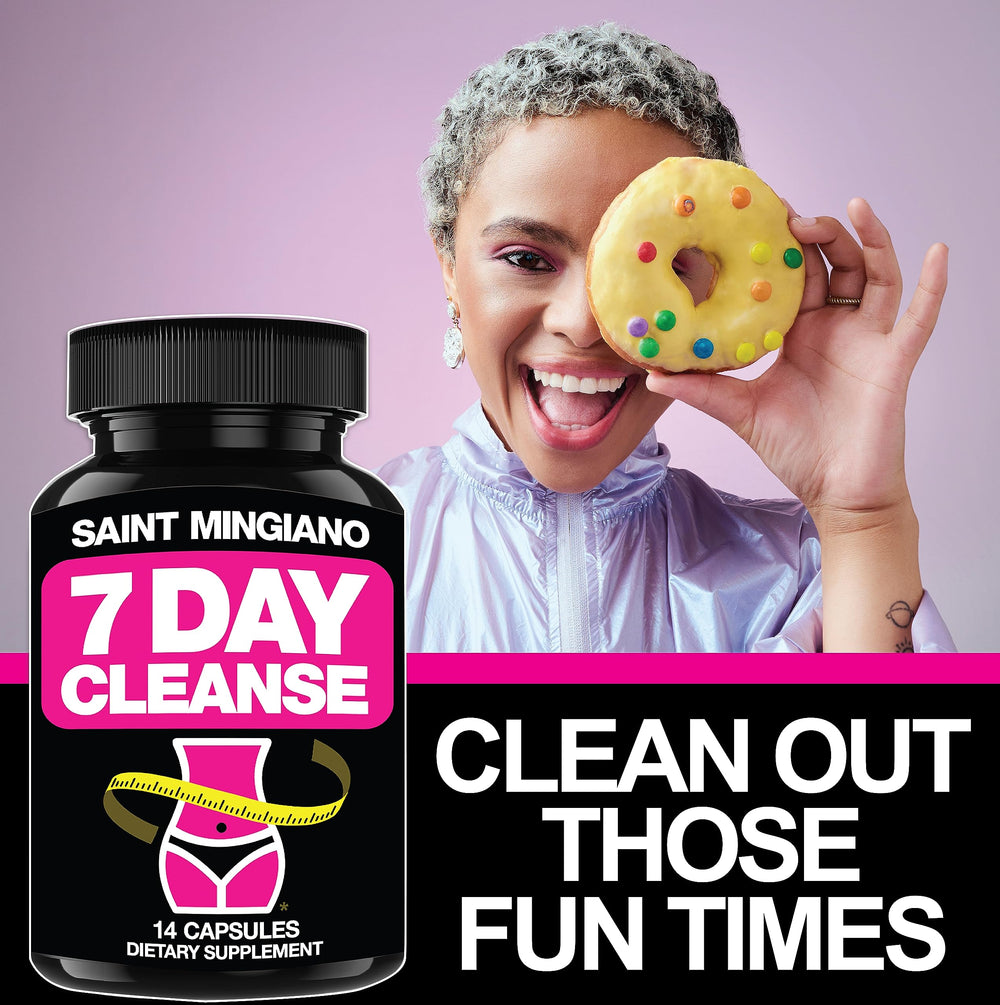 Saint Mingiano bottle beside a glass of water during nightly routine