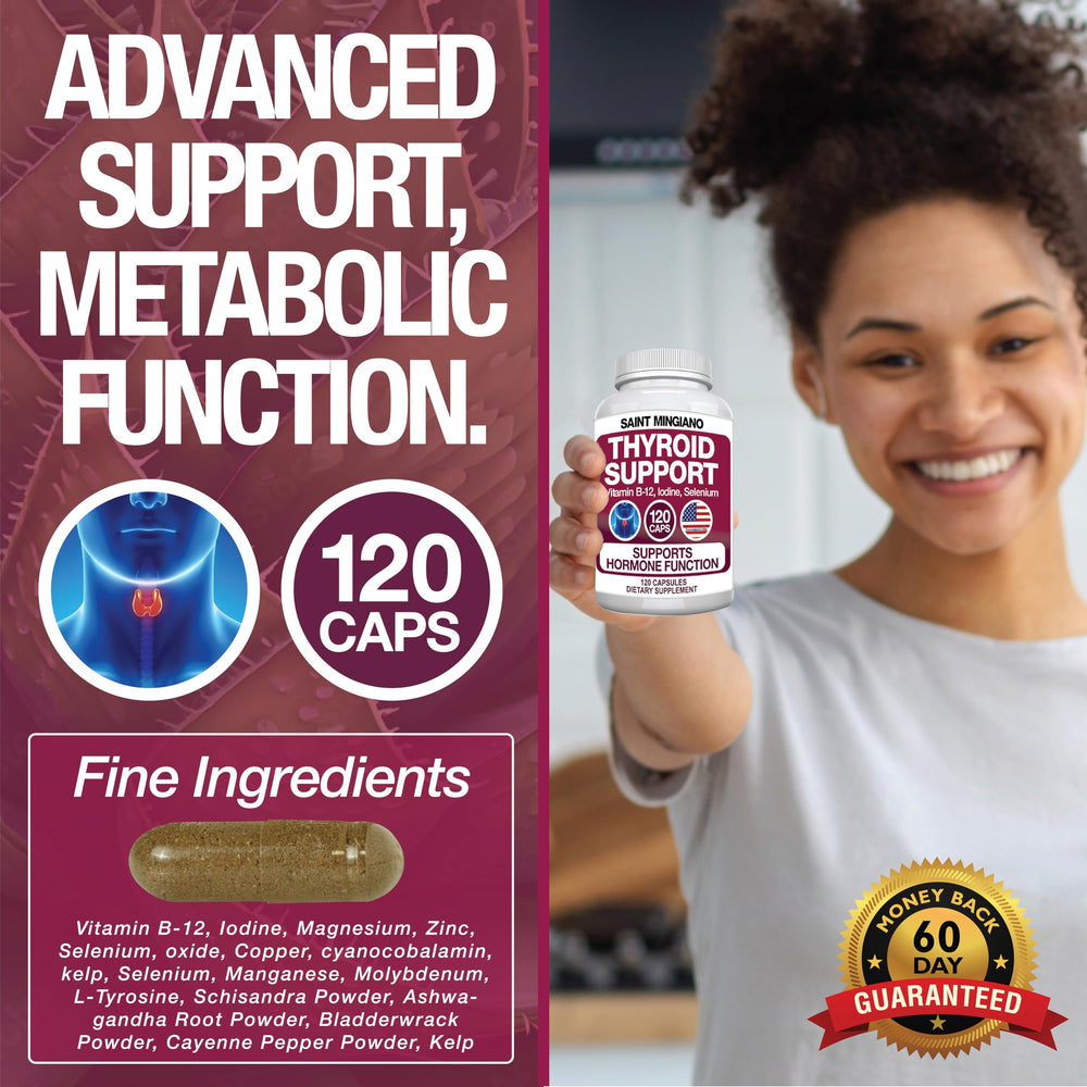 L-Tyrosine and magnesium in the thyroid support formula