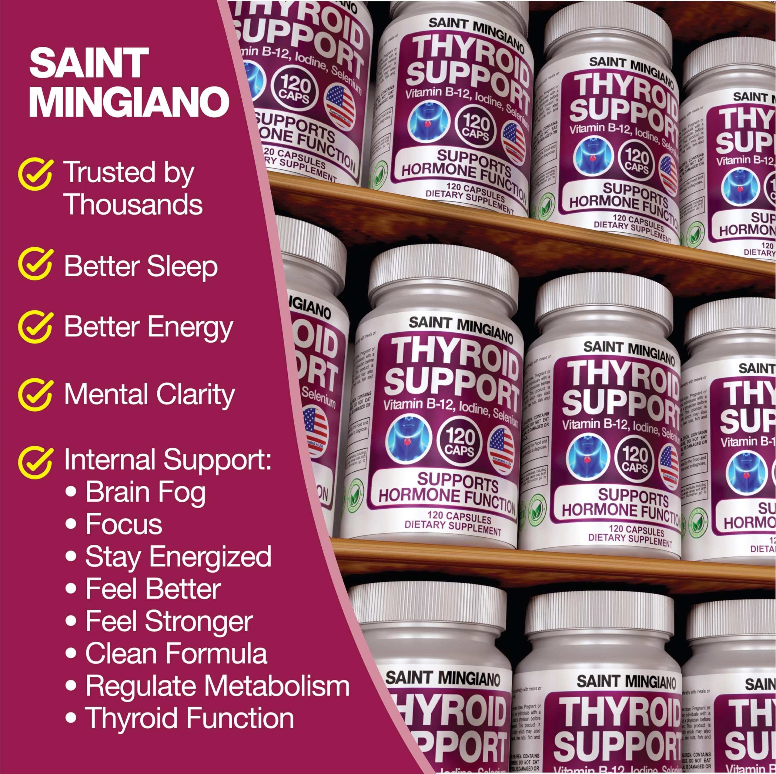 USA-made, GMP-certified production of thyroid supplement