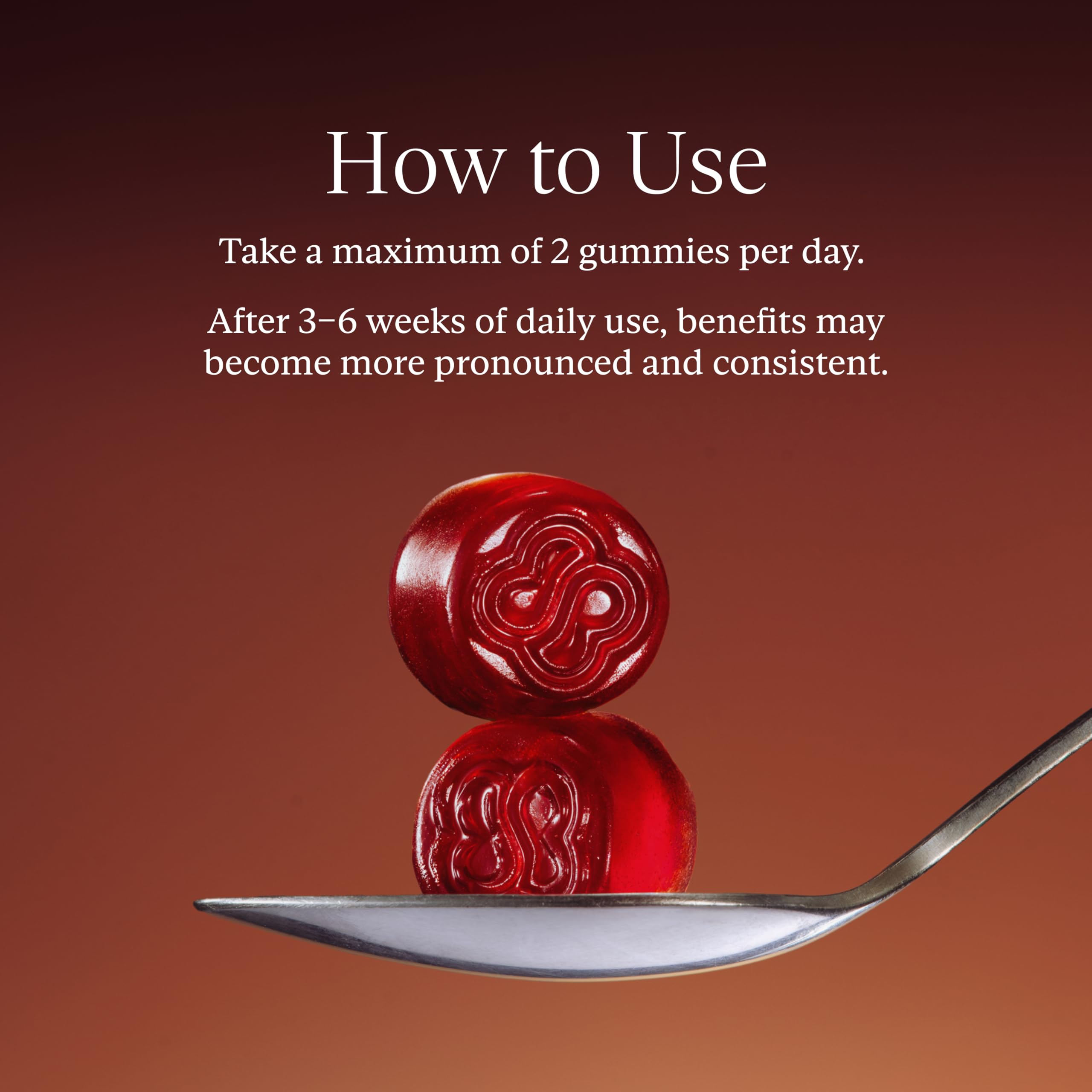 Side view of bottle showing 56 gummies