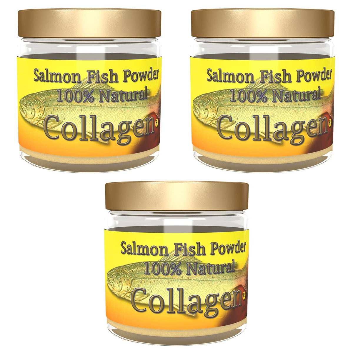 Salcoll Collagen 3-pack packaging and container