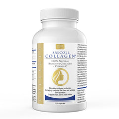 Bottle of Salcoll Pure Marine Collagen Skin Capsules