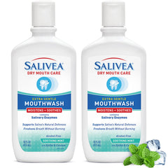 SALIVEA Dry Mouth Mouthwash bottle with mint flavor - front view