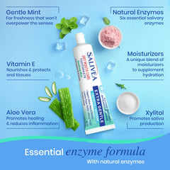 Gentle cleaning action of SALIVEA toothpaste