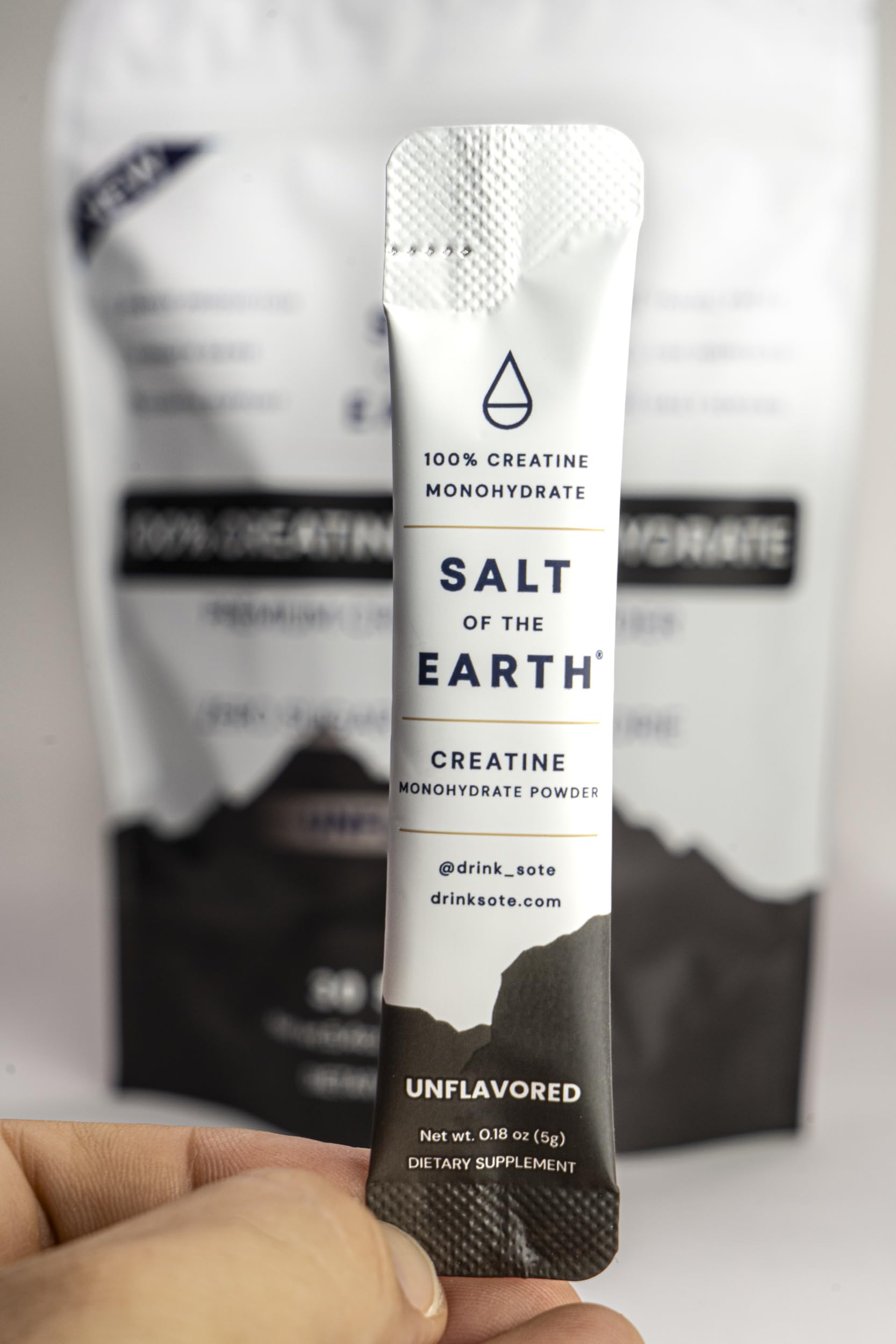 Close-up of product label and ingredients on the jar