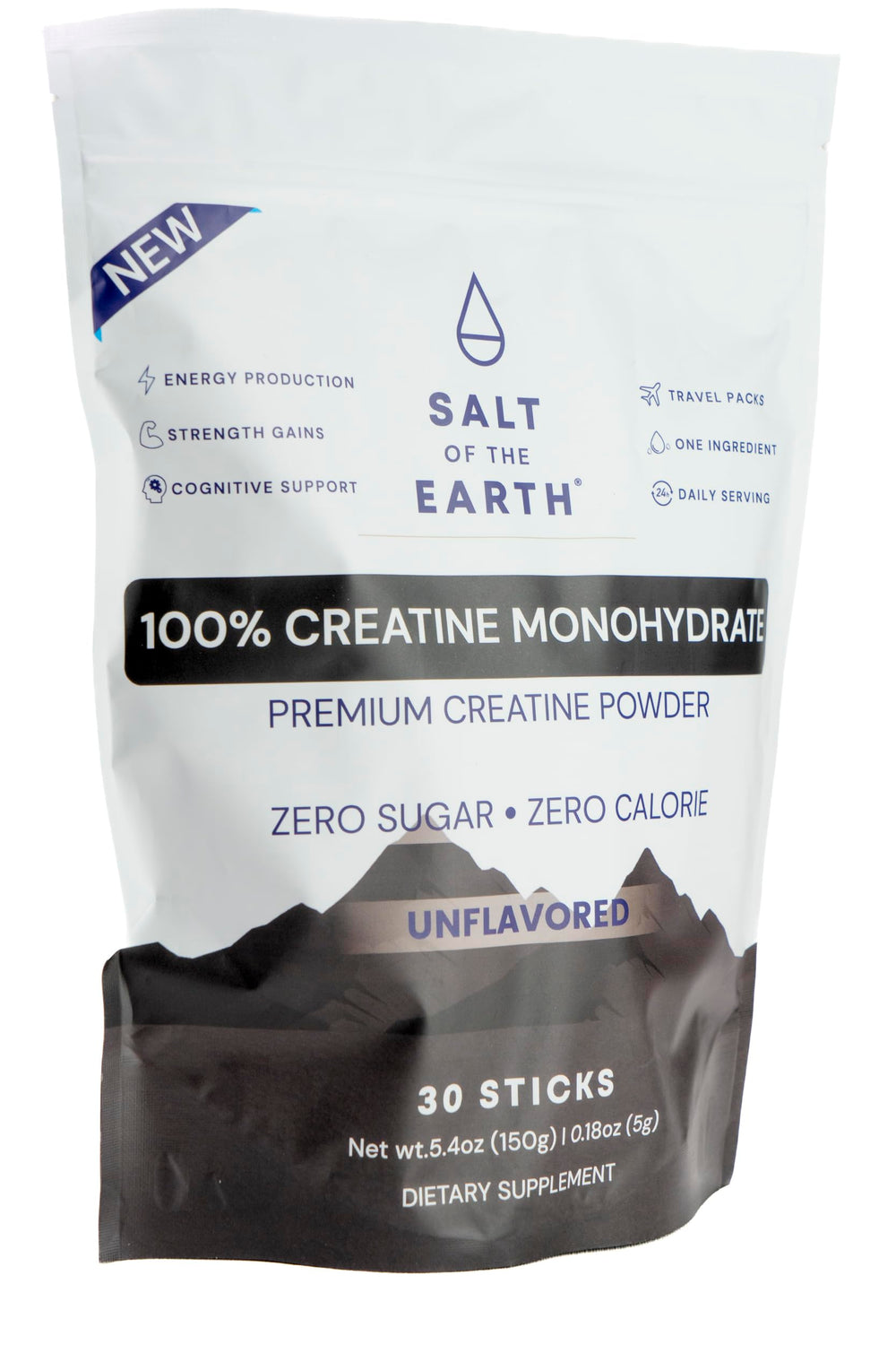 Close-up of Creapure Monohydrate powder in the jar