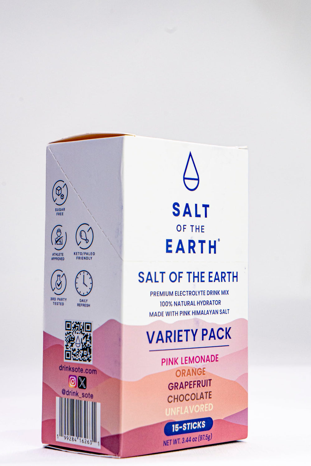 Salt of the Earth Orange packet for clean electrolyte refreshment on the go.