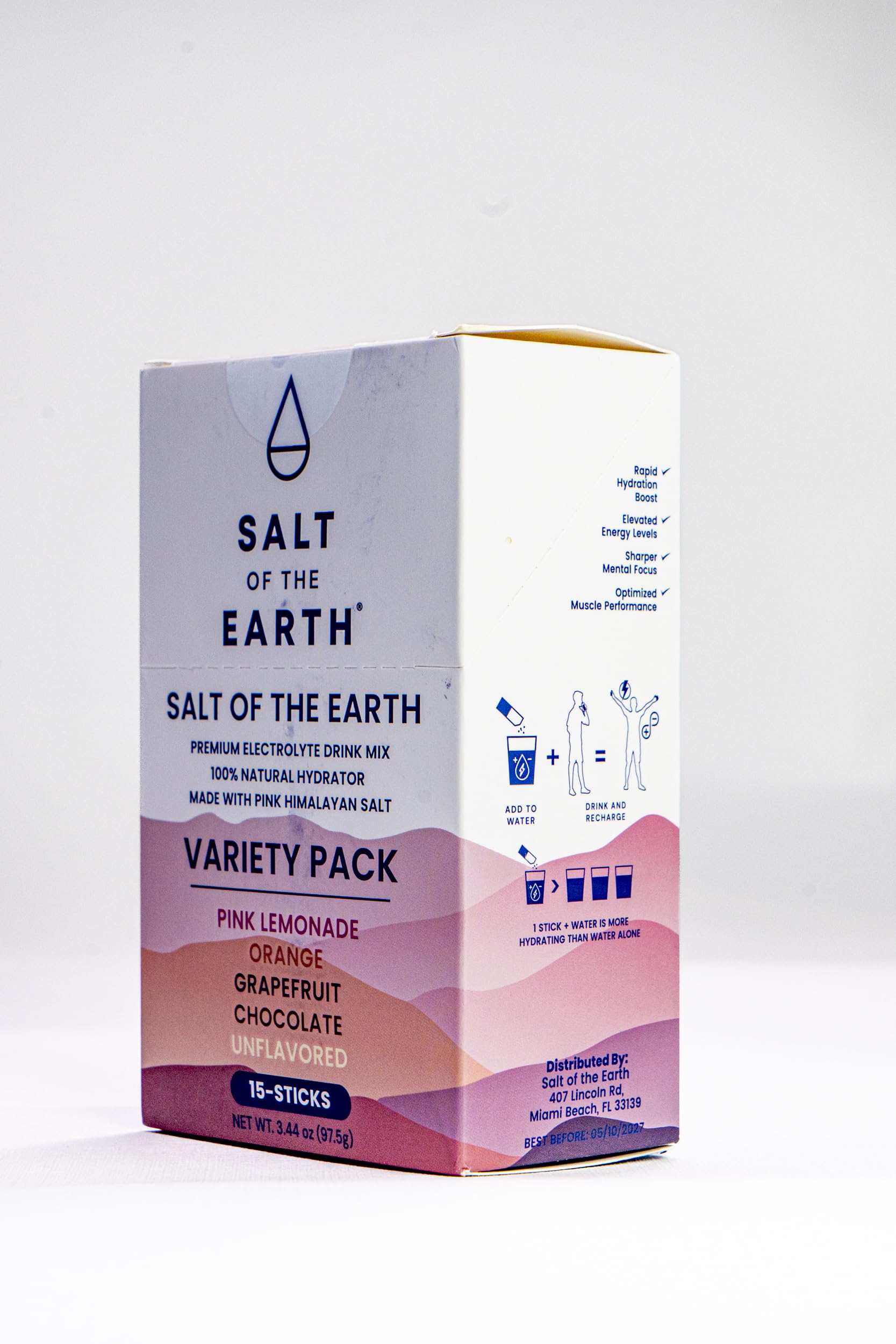 Salt of the Earth Unflavored packet for versatile electrolyte support.