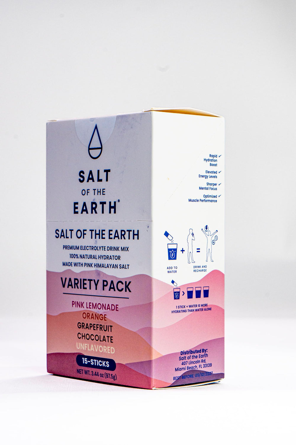 Salt of the Earth Unflavored packet for versatile electrolyte support.