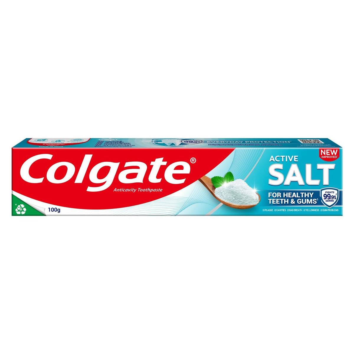 Front view of Salt Toothpaste with Mint 100g