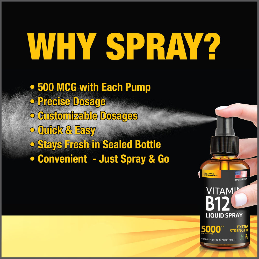 Salt Lake Supplements 2-pack B12 spray back label view