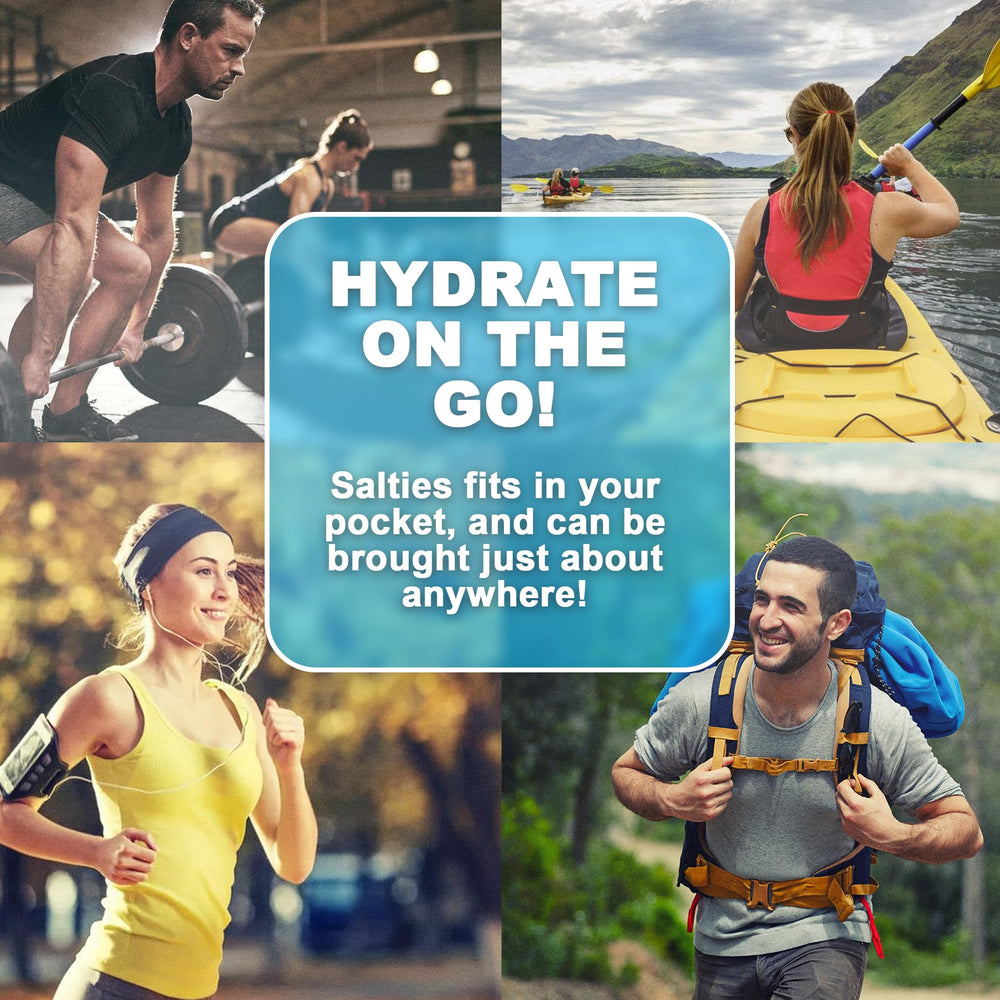 Salties Electrolyte Drops mineral blend image emphasizes Great Salt Lake minerals for clean hydration.