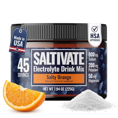 Saltivate high-sodium electrolytes canister ready for fast rehydration after sweat