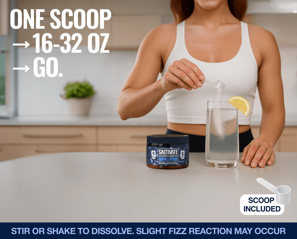 Saltivate Raw Unflavored Electrolytes USA-made stamp emphasizes domestic production.